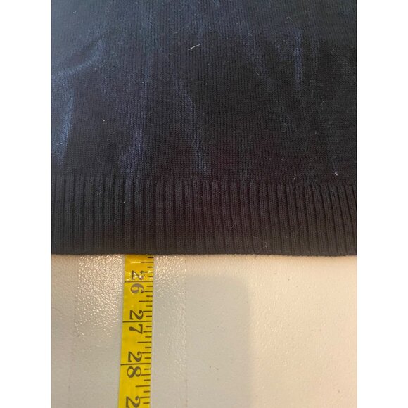 Charter Club Black Sweater Dog Design Button Shoulder Detail XL - Picture 6 of 10